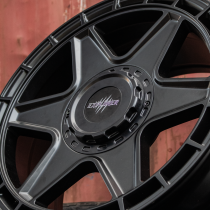 New 17 Inch Wolfrace Explorer Black Wolf Three Alloy Wheels In Matt Black, 1250kg, VW Crafter, Mercedes Sprinter 6x130