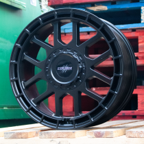 New 17 Inch Wolfrace Explorer Black Wolf Four Alloy Wheels In Matt Black, 1250kg, VW Transporter T5 T6 5x120