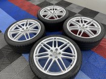 Used 19 Inch Genuine Audi TT 8J 7 Double Spoke RS4 Alloy Wheels, Fully Refurbished Including Tyres 5x112