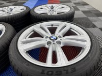 Used 19 Inch Genuine BMW Style 442 M Alloy Wheels, Fully Refurbished in Gloss Silver, Including Good NON Runflat Tyres, 5x120