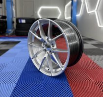 New 19 Inch CS Style Alloy Wheels In Hyper Silver, Engraved, Wider 9.5" Rears 763 5x120