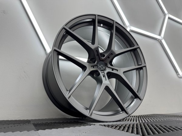 New 20 Inch Type 554 Alloy Wheels In Satin Gunmetal, Wider 10" Rears 763 5x120