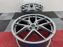 New 20 Inch Type 554 Alloy Wheels In Satin Gunmetal, Wider 10" Rears 763 5x120