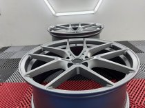New 20 Inch Type 554 Alloy Wheels In Satin Gunmetal, Wider 10" Rears 763 5x120
