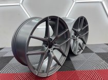 New 20 Inch Type 554 Alloy Wheels In Satin Gunmetal, Wider 10" Rears 763 5x120