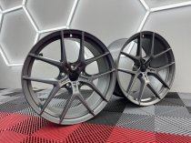 New 20 Inch Type 554 Alloy Wheels In Satin Gunmetal, Wider 10" Rears 763 5x120