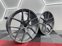 New 20 Inch Type 554 Alloy Wheels In Satin Gunmetal, Wider 10" Rears 763 5x120