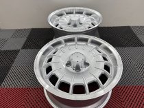 New 17 Inch Barock Style Alloy Wheels In Silver With Polished Deep Dish, Deeper 9" Rear Mercedes Classic 5x112