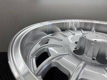 New 17 Inch Barock Style Alloy Wheels In Silver With Polished Deep Dish, Deeper 9" Rear Mercedes Classic 5x112