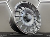 New 17 Inch Barock Style Alloy Wheels In Silver With Polished Deep Dish, Deeper 9" Rear Mercedes Classic 5x112