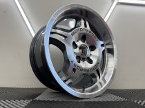 New 17 Inch E36 M3 Evo Style Deep Dish Alloy Wheels In Gunmetal With Polished Face And Dish With Deeper 8.5″ Rear BMW 5x120
