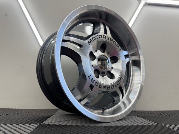 New 17 Inch E36 M3 Evo Style Deep Dish Alloy Wheels In Gunmetal With Polished Face And Dish With Deeper 8.5" Rear BMW 5x120