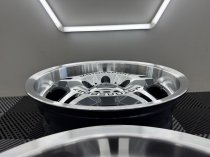New 17 Inch E36 M3 Evo Style Deep Dish Alloy Wheels In Gunmetal With Polished Face And Dish With Deeper 8.5" Rear BMW 5x120