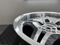 New 17 Inch E36 M3 Evo Style Deep Dish Alloy Wheels In Gunmetal With Polished Face And Dish With Deeper 8.5" Rear BMW 5x120