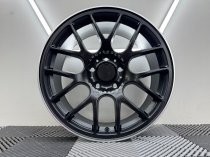 New 18 Inch CH-R Style Motosport Alloy Wheels in Satin Black with Polished Lip BMW 5x120