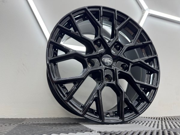 New 18 Inch VLR-T Style Alloy Wheels In Gloss Black Load Rated 1000kg Ford Transit Custom 5x160