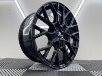 New 18 Inch VLR-T Style Alloy Wheels In Gloss Black Load Rated 1000kg Ford Transit Custom 5x160
