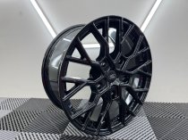 New 18 Inch VLR-T Style Alloy Wheels In Gloss Black Load Rated 1000kg Ford Transit Custom 5x160