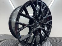 New 18 Inch VLR-T Style Alloy Wheels In Gloss Black Load Rated 1000kg Ford Transit Custom 5x160