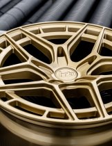 New 19 Inch Bola FLQ Alloy Wheels In Gold, Wider Rear Option
