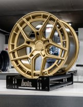 New 19 Inch Bola FLQ Alloy Wheels In Gold, Wider Rear Option