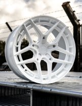 New 19 Inch Bola FLQ Alloy Wheels In White, Wider Rear Option