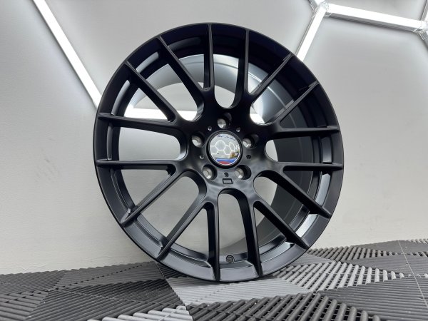 New 18 Inch 359 Style Alloy Wheels In Satin Black, Wider 9" Rears BMW 5x120