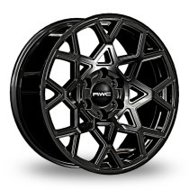 New 17 Inch Alkatec Fred Alloy Wheels in Satin Black 1000kg VW Transporter T5 T6 5x120