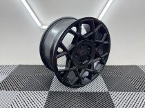 New 17 Inch Alkatec Fred Alloy Wheels in Satin Black 1000kg VW Transporter T5 T6 5x120