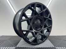 New 17 Inch Alkatec Fred Alloy Wheels in Satin Black 1000kg VW Transporter T5 T6 5x120