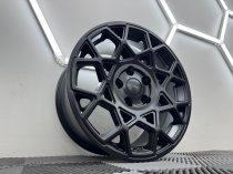 New 17 Inch Alkatec Fred Alloy Wheels in Satin Black 1000kg VW Transporter T5 T6 5x120