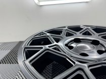 New 17 Inch Alkatec Fred Alloy Wheels in Satin Black 1000kg VW Transporter T5 T6 5x120