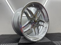 New 18 Inch , M Parallel Deep Dish Style Alloy Wheels In Silver With Polished Face and Dish ,Deeper 9.5" Rears BMW E31 E34 E38 E39 5x120