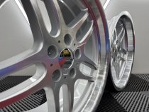 New 18 Inch , M Parallel Deep Dish Style Alloy Wheels In Silver With Polished Face and Dish ,Deeper 9.5" Rears BMW E31 E34 E38 E39 5x120