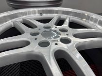 New 18 Inch , M Parallel Deep Dish Style Alloy Wheels In Silver With Polished Face and Dish ,Deeper 9.5" Rears BMW E31 E34 E38 E39 5x120