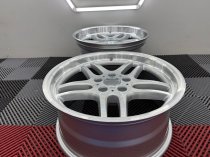 New 18 Inch , M Parallel Deep Dish Style Alloy Wheels In Silver With Polished Face and Dish ,Deeper 9.5" Rears BMW E31 E34 E38 E39 5x120