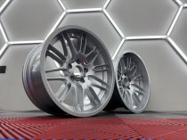 New 18 Inch , Type 65 M Style Alloy Wheels, Flow Forged In Silver With Deep Dish And Deeper 10.5" Rears BMW E31 E39 E38 5x120