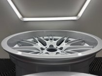 New 18 Inch , Type 65 M Style Alloy Wheels, Flow Forged In Silver With Deep Dish And Deeper 10.5" Rears BMW E31 E39 E38 5x120