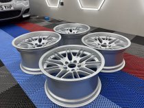 New 18 Inch , Type 65 M Style Alloy Wheels, Flow Forged In Silver With Deep Dish And Deeper 10.5" Rears BMW E31 E39 E38 5x120