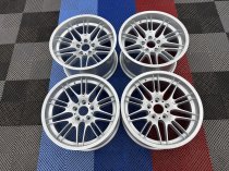 New 18 Inch , Type 65 M Style Alloy Wheels, Flow Forged In Silver With Deep Dish And Deeper 10.5" Rears BMW E31 E39 E38 5x120