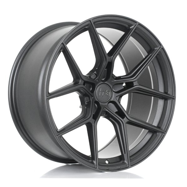 New 19 Inch Bola FLG Alloy Wheels In Matt Gunmetal, Wider Rear Option, BMW 5x120