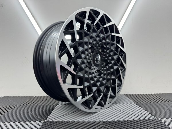 New 16 Inch Rogue Revolution Alloy Wheels In Satin Black Polished 1500kg Load Rating Ford Transit Custom 5x160