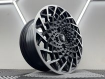 New 16 Inch Rogue Revolution Alloy Wheels In Satin Black Polished 1500kg Load Rating Vauxhall Movano C, Citroen Relay, Fiat Ducato, Peugeot Boxer Vans 5x118