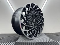 New 16 Inch Rogue Revolution Alloy Wheels In Satin Black Polished 1500kg Load Rating Vauxhall Movano C, Citroen Relay, Fiat Ducato, Peugeot Boxer Vans 5x118