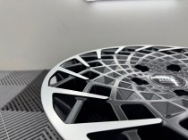 New 16 Inch Rogue Revolution Alloy Wheels In Satin Black Polished 1500kg Load Rating Vauxhall Movano C, Citroen Relay, Fiat Ducato, Peugeot Boxer Vans 5x118