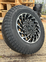 New 16 Inch Rogue Revolution Alloy Wheels In Satin Black Polished 1500kg Load Rating Vauxhall Movano C, Citroen Relay, Fiat Ducato, Peugeot Boxer Vans 5x118