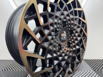 New 16 Inch Rogue Revolution Alloy Wheels In Satin Black With Bronze Lip 1500kg Load Rating Vauxhall Movano C, Citroen Relay, Fiat Ducato, Peugeot Boxer Vans 5x118