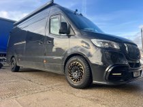 New 16 Inch Rogue Revolution Alloy Wheels In Satin Black With Bronze Lip 1500kg Load Rating Vauxhall Movano C, Citroen Relay, Fiat Ducato, Peugeot Boxer Vans 5x118