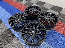 Used 20 Inch Genuine Bmw Style 759 Individual Alloy Wheels,G30 G31 5 Series, Recently Refurbished In Gloss Black, Wide Rear 5x112