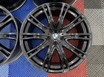 Used 20 Inch Genuine Bmw Style 759 Individual Alloy Wheels,G30 G31 5 Series, Recently Refurbished In Gloss Black, Wide Rear 5x112